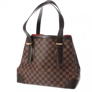 Louis Vuitton Tote Hampstead Damier Handbag Brown Canvas